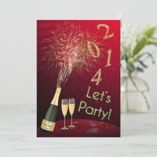 大晦日の花火はパーティの招待状 招待状 (スタンド正面)