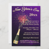 大晦日の花火大会パーティの招待状4 招待状 (裏面)