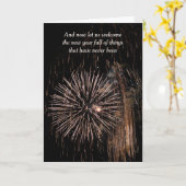 大晦日の花火|過去記事 カード (黄色い花)