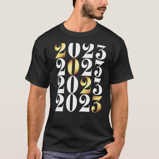大晦日の花火NYEお祝いハッピーニュー Tシャツ (正面)