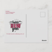 大晦日の華やかなパーティー ポストカード (裏面)