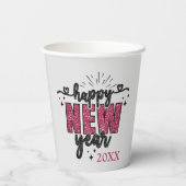 大晦日の華やかなパーティー 紙コップ (裏面)