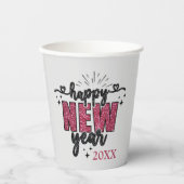 大晦日の華やかなパーティー 紙コップ (正面)