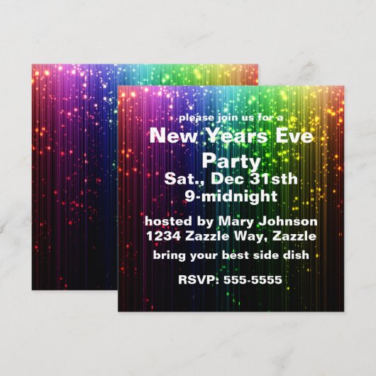 大晦日の輝き 招待状 (正面/裏面)