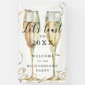 大晦日エレガントパーティーウェルカムバナー 横断幕 (縦)