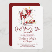 大晦日オープンカクテルパーティー 招待状 (正面/裏面)