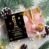 大晦日カウントダウン1回目の誕生日の写真 招待状