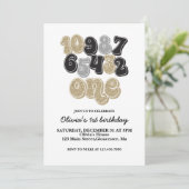 大晦日カウントダウン ファーストバースデー招待状 招待状 (スタンド正面)