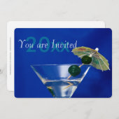 大晦日カクテルパーティの招待状3 招待状 (正面/裏面)