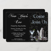 大晦日カクテルパーティの招待状 招待状 (正面/裏面)