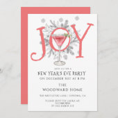 大晦日カクテルパーティーのご招待 招待状 (正面/裏面)