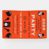 大晦日カラオケカウントダウン 横断幕 (横)