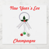 大晦日シャンパンラベルセット スパークリングワインラベル (シングルラベル)