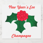 大晦日シャンパンラベルセット スパークリングワインラベル (シングルラベル)