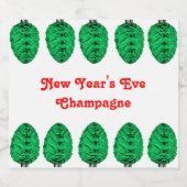 大晦日シャンパーニュボトルラベル スパークリングワインラベル (シングルラベル)
