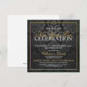 大晦日ディナーパーティーのご招待 招待状 (正面/裏面)