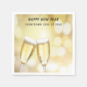 大晦日トーストお祝いパーティー紙 スタンダードカクテルナプキン (正面)