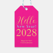 大晦日ハッピーニューイヤーホットピンク ギフトタグ (裏面)