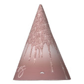 大晦日バラ金ゴールドグリッター乾燥 パーティーハット (右)