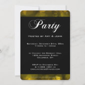 大晦日パーティの招待状オレンジ《写真》ぼけ味1 招待状 (裏面)