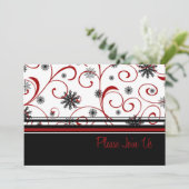 大晦日パーティの招待状カード 招待状 (スタンド正面)