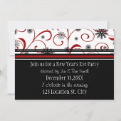 大晦日パーティの招待状カード 招待状 (裏面)