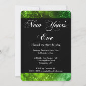 大晦日パーティの招待状グリーン《写真》ぼけ味 招待状 (裏面)