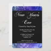 大晦日パーティの招待状ブルー《写真》ぼけ味 招待状 (裏面)