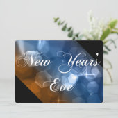 大晦日パーティの招待状ミックス色《写真》ぼけ味1 招待状 (スタンド正面)