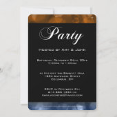 大晦日パーティの招待状ミックス色《写真》ぼけ味1 招待状 (裏面)