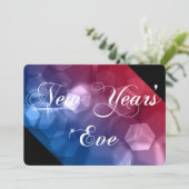 大晦日パーティの招待状ミックス色《写真》ぼけ味2 招待状 (スタンド正面)