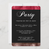 大晦日パーティの招待状ミックス色《写真》ぼけ味3 招待状 (裏面)