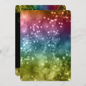 大晦日パーティの招待状ミックス色《写真》ぼけ味5 招待状 (正面/裏面)