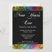 大晦日パーティの招待状ミックス色《写真》ぼけ味5 招待状 (裏面)