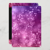 大晦日パーティの招待状ミックス色《写真》ぼけ味6 招待状 (正面/裏面)