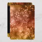 大晦日パーティの招待状ミックス色《写真》ぼけ味7 招待状 (正面/裏面)