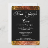 大晦日パーティの招待状ミックス色《写真》ぼけ味7 招待状 (裏面)