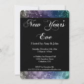 大晦日パーティの招待状ミックス色《写真》ぼけ味8 招待状 (裏面)