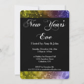 大晦日パーティの招待状ミックス色《写真》ぼけ味9 招待状 (裏面)