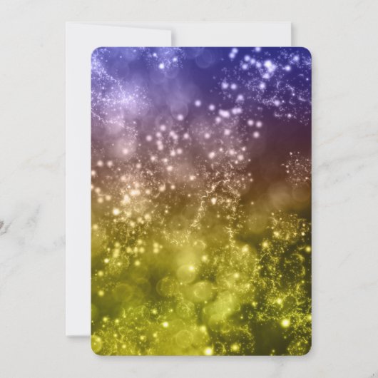 大晦日パーティの招待状ミックス色《写真》ぼけ味9 招待状 (正面)