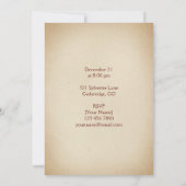 大晦日パーティの招待状 招待状 (裏面)