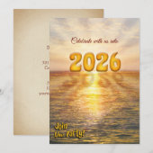 大晦日パーティの招待状 招待状 (正面/裏面)