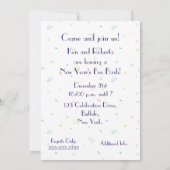 大晦日パーティーかシャンペン+おもしろい 招待状 (裏面)