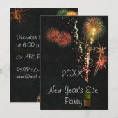 大晦日パーティーのご招待 招待状 (正面/裏面)