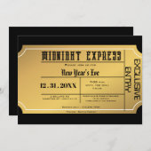 大晦日パーティーのご招待 招待状 (正面/裏面)