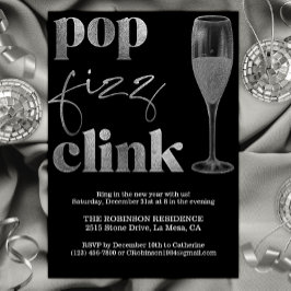 大晦日パーティーシルバースパークル応援 招待状