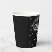 大晦日パーティーシルバー&ブラック 紙コップ (右)