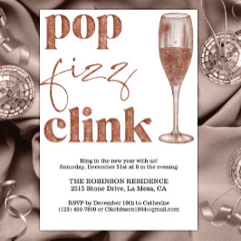 大晦日パーティースパークルバラ金ゴールド応援 招待状