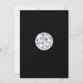 大晦日パーティーブラックシルバーディスコボール 招待状 (裏面)