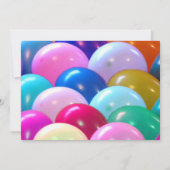 大晦日パーティー犬と風船招待状 招待状 (裏面)